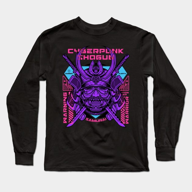 Cyberpunk shogun Long Sleeve T-Shirt by redwane